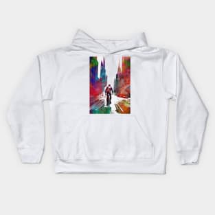 City bike sport art #bike Kids Hoodie